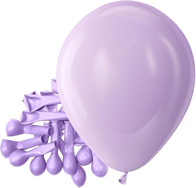 Bezente Pastel Purple Latex Matte Party Balloons 150 Pack 5 inch Small | Pale by Bezente
