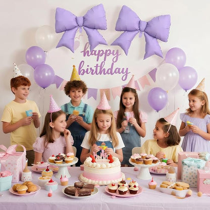 4pcs Jumbo Oversized Ribbon Balloons Coquette Bow Balloons Bow Party Coquette - Image 6