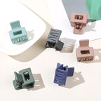 Small Claw Hair Clips for Women Girls - Mini Hair Clips Square Tiny Claw Clips for Thin Hair Strong Hold Cute Jaw Clip Nonslip Hair Styling Accessories with Box