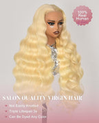 20 Inch Wear And Go Glueless 613 9x6 HD lace front wig Human Hair Pre Plucked Pre Cut For Beginners Human Hair 180% Density Body Wave Lace Front Wigs No Glue Pre Cut 3 Seconds To Wear Glueless Wig