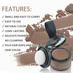 VOLLUCK Root Touch up Powder, Instant Hairline Powder for Thinning Areas and Gray Hair Coverage, Natural and Non-greasy Root Cover up for Women and Men (Light Brown, 0.14 Ounce)