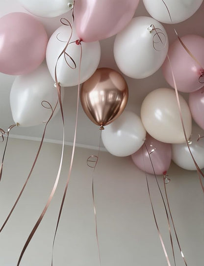 Nude Dusty Pink Balloon Set, Romantic Boho Decor - Image 6