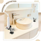 6 Pcs 3.0" 2.0" 1.5" Canister Hair Dryer Holder Insert Salon Station Stainless Steel Hot Iron Appliance Tube Hair Tool Holder Tube Organizer for Vanity Hairdresser Bathroom