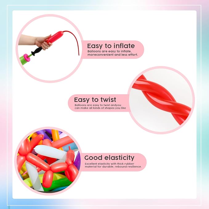 Long Balloons - Red 260 Balloons - Image 6