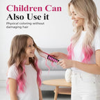 Festive Fun Hair Chalk Combs, Temporary Hair Dye Chalk Comb, Instant Hair Color Comb Washable Quick Dry Vibrant Temporary Color for All Ages for Birthday Party, Christmas Gifts (6 Colors) (10pcs)