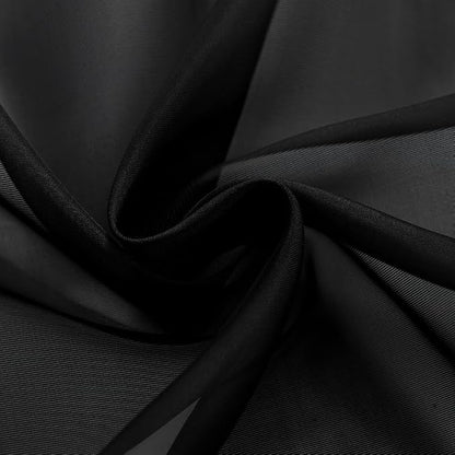 SpaceDresser Black Sheer Curtains 4 Panels Rod Pocket Semi-Sheer Curtain 84 - Image 6