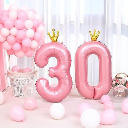 40 inch Pink Number 0 Balloon - Image 4