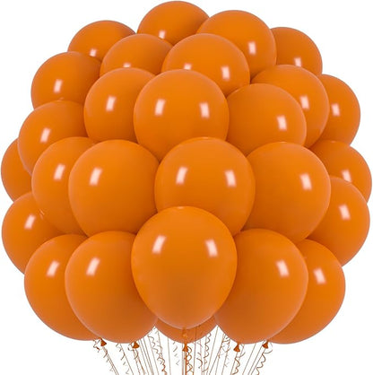 Voircoloria 66pcs Burnt Orange Retro Orange Latex Party Balloons, 12inch | by Voircoloria