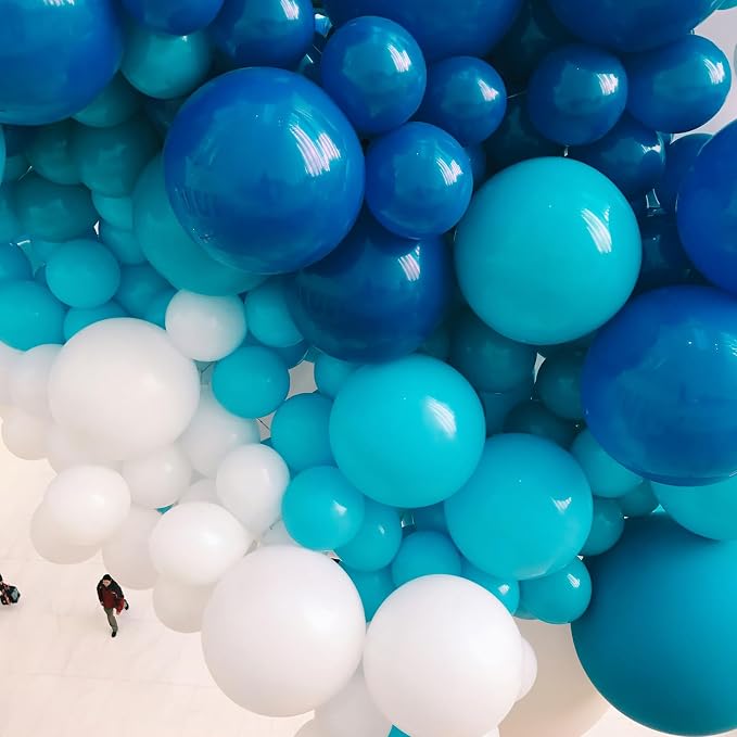 PartyWoo Royal Blue Balloons 20pcs Dark Blue Latex Helium Balloons 18 Inch | - Image 3