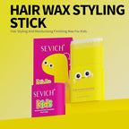 SEVICH Kids Hair Wax Styling Stick with Ergonomic Angled Comb - 15g Natural Plant Extracts for Stray Hair Grooming, Smooth Finish, Child-Friendly Design (Boys & Girls)