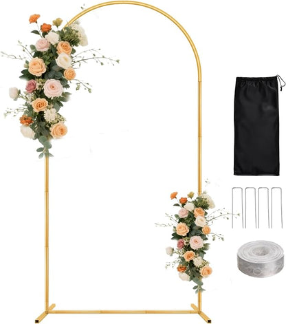 WellSign 7.2FT Metal Balloon Arch Backdrop Stand by WellSign