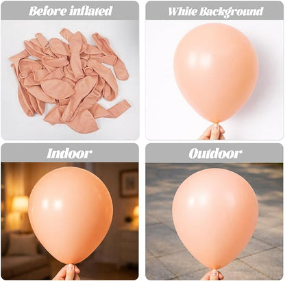 Voircoloria 90pcs Pastel Orange Balloons Garland Arch Kit, 18 12 10 5 Inch | - Image 3