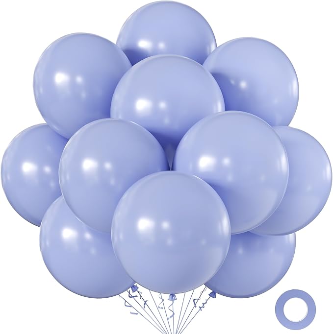 Dusty Gray Balloons 18 Inch 24 Pack Matte Helium Latex Round Balloons by KALOR