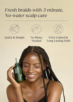 Scalp Cleansing Toner with Apple Cider Vinegar for Braiding Hair, No-Rinse Moisturizing Scalp Exfoliator, 6.76 Fl Oz