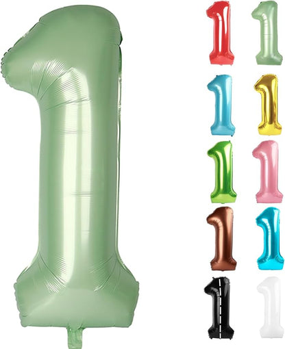 Oliver Green Number 1 Balloon 40 Inch by IWERP