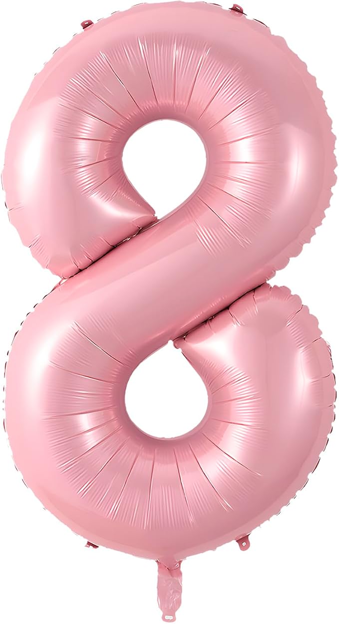 40 Inch Pink Number 8 Balloon Suitable by Unknown