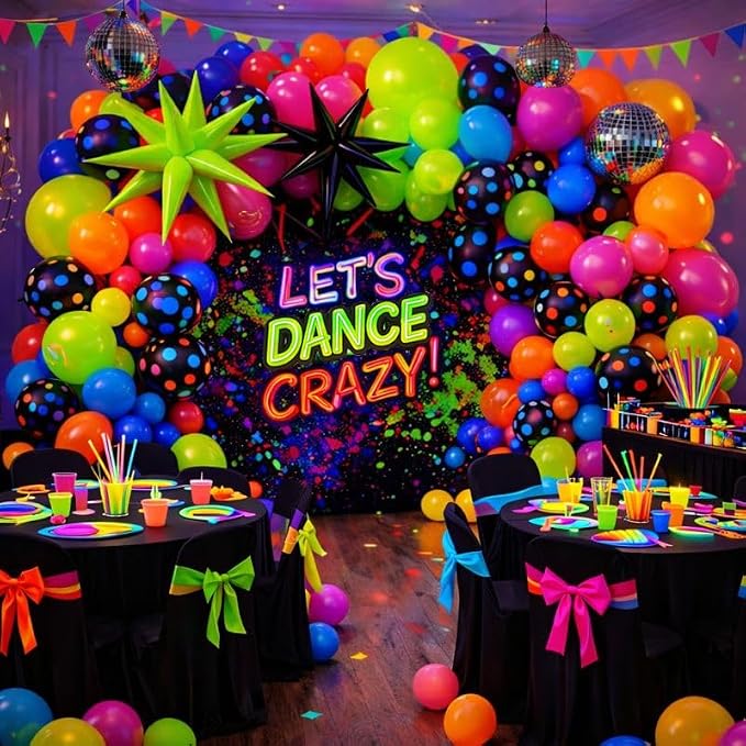 147PCS Neon Balloon Arch Garland Kit - Image 7