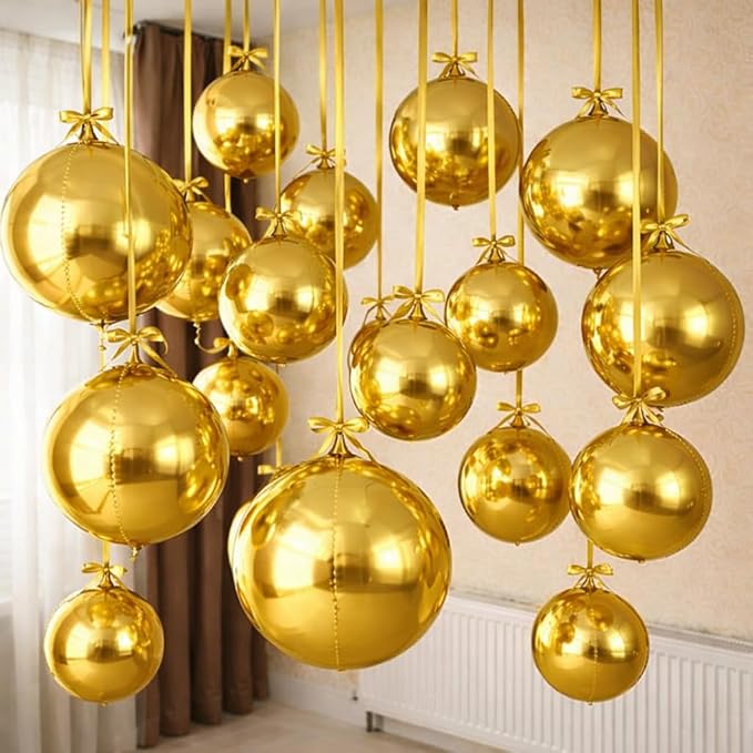 Gold Round Foil Balloons by Togvu