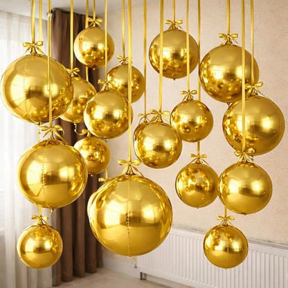 Gold Round Foil Balloons by Togvu