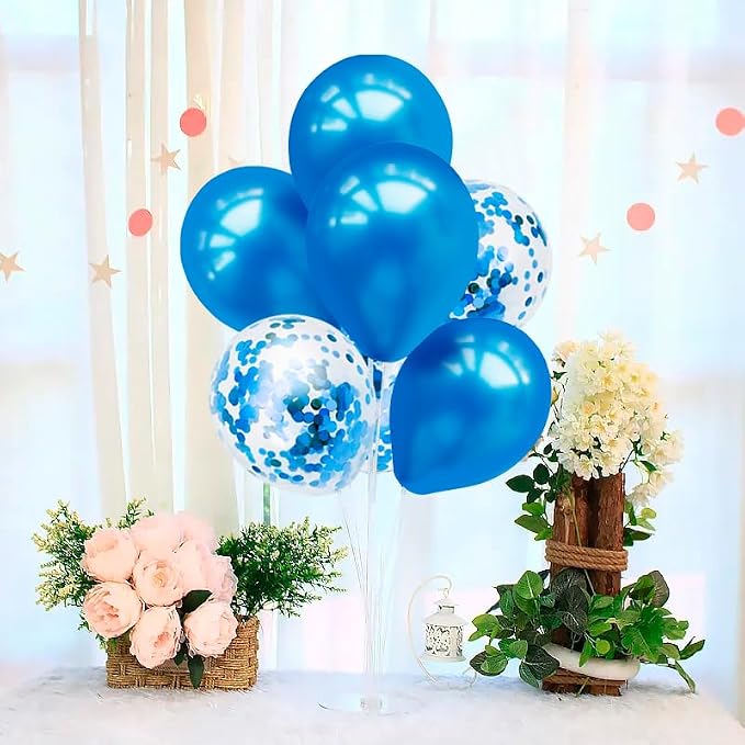ZJDHPTY 4Set Blue Balloon Stand Table Centerpieces Party Decor | Blue Balloons - Image 2