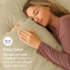 King Pillow Cases Set of 6 - Ultra Soft Hotel Quality Pillowcase Covers - Comfy & Wrinkle Free - Shrink, Stain and Fade Resistant - Easy-Care, Machine Washable Pillow Protectors - 6 Piece Set - Beige