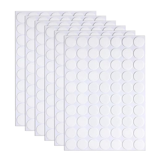 350pcs Transparent Double-Sided Sticky Adhesive Dots Stickers, 10mm/0.4” Small by Pormkig