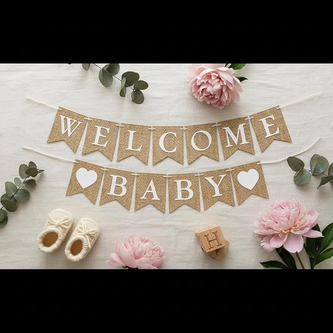 Welcome Baby Banner Paper - Image 8