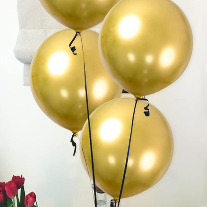 24pcs Gold Balloons 18 Inch Large Gold Metallic Chrome Balloons Big Latex - Image 9