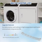[Upgraded] 510502W Dryer Lint Filter Cover, Dryer Lint Screen Cover fit for Speed Queen, Replace D510502W, D510502LG, AP6284689, ‎Light Gray (2 Pack)