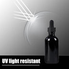 12 Pcs, 2oz Glass Dropper Bottle, Leakproof Tincture Bottles with Dropper, Black Reusable Eye Dropper Bottle, for All Kinds of Liquids (Black, 2oz-12pcs)