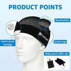 RAINCORE Skull Cap Inner Helmet Liner (with Pouch), Carabiner Clip - Breathable Mesh - Lightweight - Quick Dry - Cycling- Running - Motorcycle - Workout - for Men and Women Cap Black