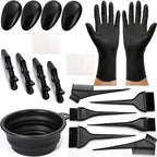 19Pcs Professional Salon Hair Coloring Dyeing Kit, Hair Coloring Products with Hair Dye Brush, Hair Color Bowl, Hair Clips For Hair Dye Tools