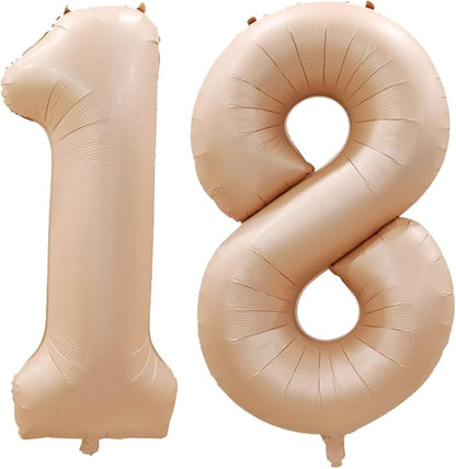 Number 18 Balloons for 18th Birthday Sweet 18 Party Decorations, 42 Inch Jumbo - Image 2