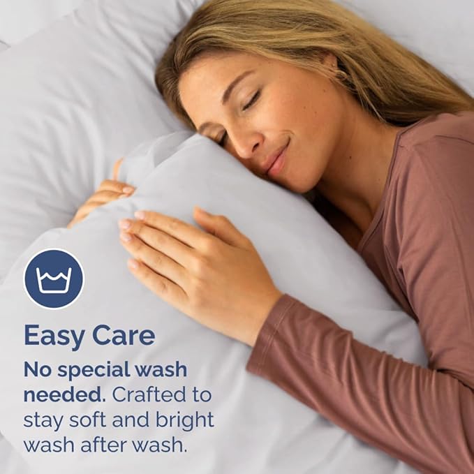 Standard Pillow Cases - 4 Pack - Super Soft Pillowcase Covers - Envelope Enclosure - Hotel Quality Pillow Protectors - Wrinkle Free, Fade & Stain Resistant - Machine Washable - 20" x 26" (French Grey)
