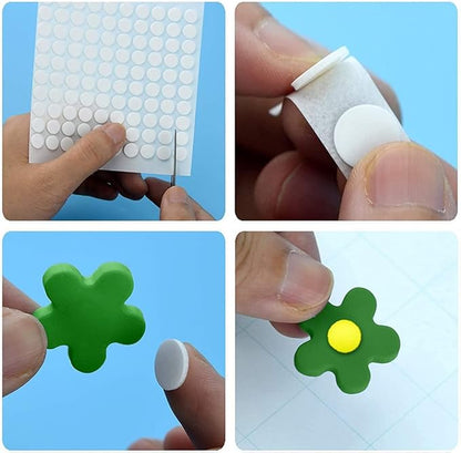 ACFELLE 10 Sheet Foam Round Dots Double-Sided Adhesive 3D Craft Foam Tape - Image 4
