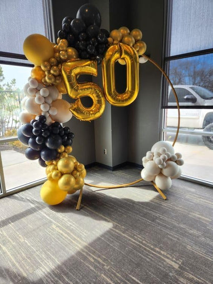 Gold Number 9 Balloon 40 Inch, 9th Birthday Party Decorations Men Women | Foil - Image 7