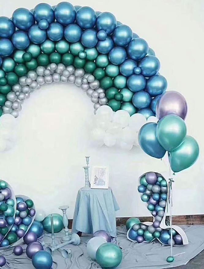 12 Inch Metallic Green Balloons, Baby Shower, Graduate Party Decorations - Image 4