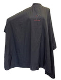 CHARLENE Professional Cutting Cape for Salon Hair Styling, Barber Haircut, Coloring, Skincare, Makeup (MU Logo, BLACK)