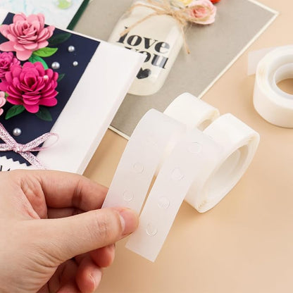 BAOFALI 6000 Pcs 1/8in 20 Roll Ultra Thin Adhesive Dots Clear Removable Double - Image 5