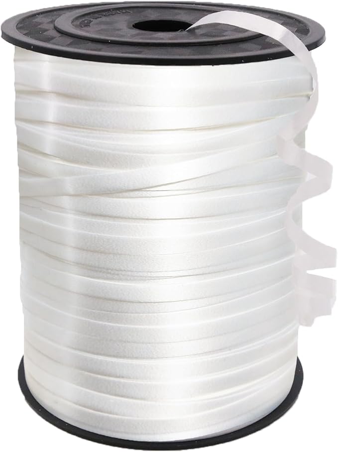 White Curling Ribbon, PP Balloon Ribbon by OwlFocus