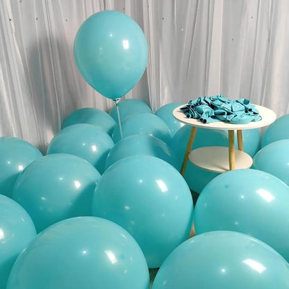 90 Packa Teal Balloons 18 inch Turquoise Latex Big Balloons - Image 6