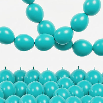 Teal Blue Linking Balloons, Tails Balloon by Govpy
