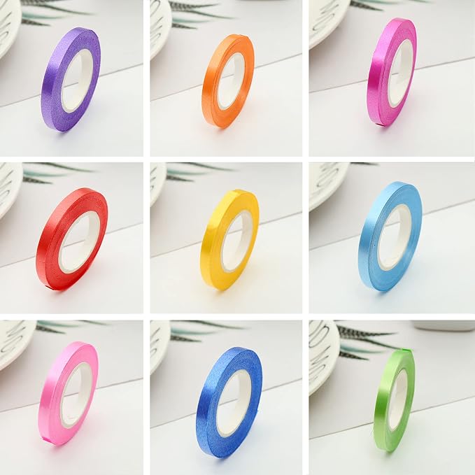 WELTOKE 27 Rolls Curling Ribbon Balloon String Roll Gift Wrapping Ribbon - Image 6