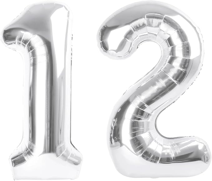 Numbers 10 Balloon 40Inch Silver Balloons by Argthjy