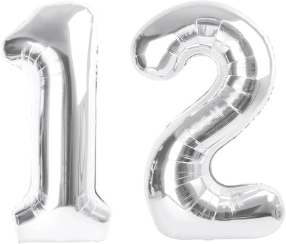 Numbers 10 Balloon 40Inch Silver Balloons by Argthjy