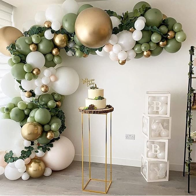 18 inch Avocado Green Balloons - Image 4