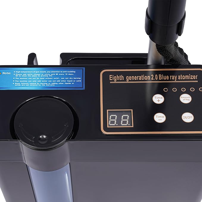 3-In-1 Nano Hair Steamer for Deep Conditioning Nanoscale Spray Negative Ions Blue Light & Intelligent Heating for Hair Scalp Care, 5 Gears, Height Adjustable, 360° Telescopic Bracket, Removable Nozzle