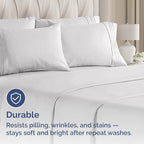 King Pillow Cases Set of 6 - Ultra Soft Hotel Quality Pillowcase Covers - Comfy, Cozy & Wrinkle Free - Shrink, Stain and Fade Resistant - Machine Washable Pillow Protectors - 6 Piece Set - French Grey