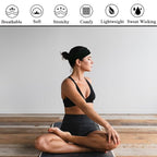 Headbands For Women 12 Pack Sweat Headband Yoga Elastic Black Head Bands Women’s Hair Band Workout Hairbands Accessories