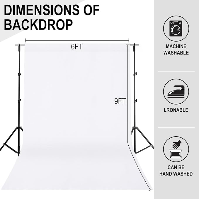 GFCC 6FTx9FT White Backdrop Background - Image 4